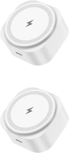 Miniatura 12 de Qi2 - Cargador inalámbrico de salida de pared, cargador magnético de teléfono compatible con MagSafe de 15 W con puerto USB-C, diseño inalámbrico