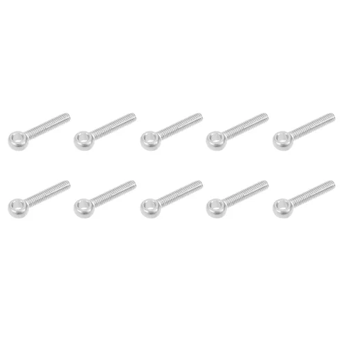 Miniatura 24 de METALLIXITY Perno de elevación oscilante de hombro (M6 x 0.787 in), 5 unidades, pernos de ojo de acero inoxidable 304, para renovación del hogar