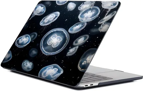 Miniatura 12 de para MacBook Pro de 13 Pulgadas Versión 2013-2015 Modelo A1425/A1502 Estuche para Computadora Negro, Estuche Rígido para Laptop de Patrón Premium