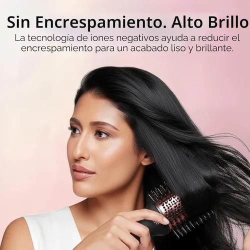 Miniatura 4 de L'ANGE HAIR Le Volume 2 en 1 cepillo secador de pelo de titanio Cepillo de aire caliente para secado y peinado del cabello Barril ovalado iónico