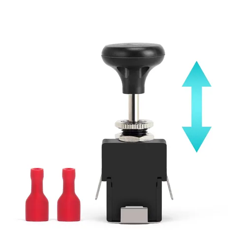 Miniatura 7 de 10L0L Botón de interruptor de faros delanteros para carrito de golf para Yamaha, Club Car, EZGO, estilo Push Pull Style, interruptor de luz