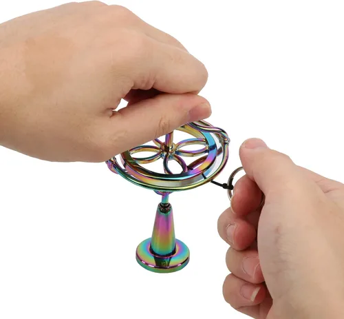 Miniatura 8 de CDQL Juguete giroscopio para aliviar el estrés, juguete para aliviar el estrés, para aliviar el estrés, juguete antigravedad, juguete