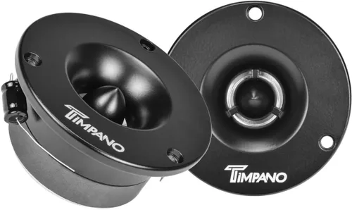 Timpano TPT-ST3 Super Tweeter negro delgado, 600 vatios, 4 ohmios, 105 dB, bobina de voz de 1 pulgada, Tweeters Bala del sistema de sonido
