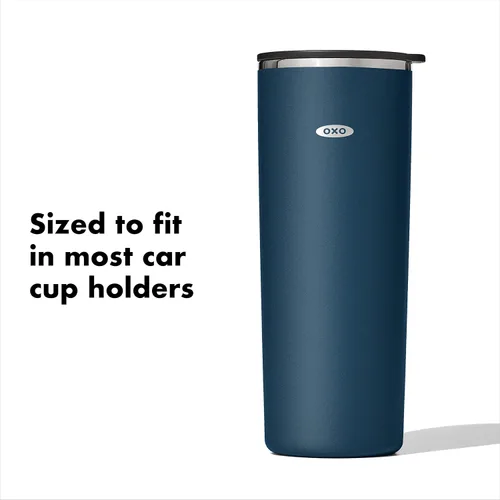 Miniatura 7 de OXO Strive - Vaso aislado de 24 onzas con tapa deslizante, cobalto oscuro