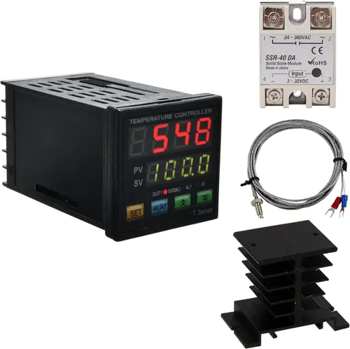 Miniatura 8 de Controlador de temperatura PID de automatización industrial, control de metro indicador, Jaybva de alto voltaje de 100V a 240V, termostato PID
