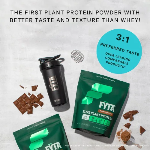 Miniatura 5 de FYTA - Proteína de vainilla en polvo a base de plantas con mejor sabor y textura que la proteína de suero - Proteína en polvo sin OMG y sin lácteos