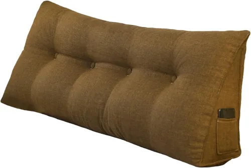 Miniatura 11 de Almohada triangular de cuña tamaño Queen, almohadas de lectura para sentarse en la cama, sofá, cojín de soporte de espalda, almohadas lumbares
