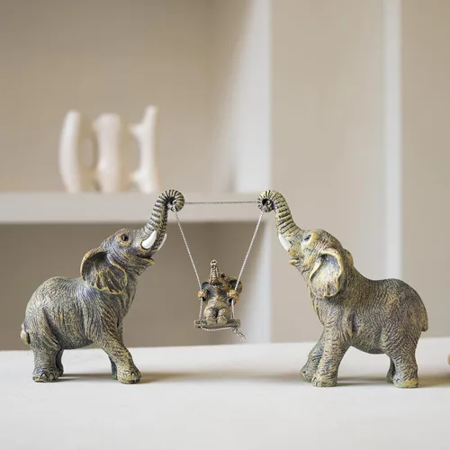 Miniatura 2 de Estatua de elefante para decoración del hogar. Regalos de elefante para mujeres, mamá. Decoración de elefante para sala de estar, oficina