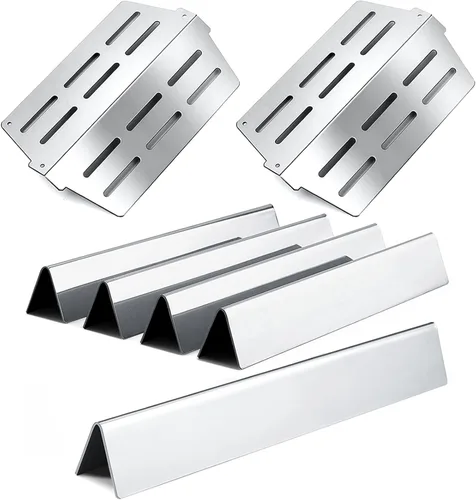 Genesis 7620 7621 Barras aromatizantes 65505 Piezas de repuesto para Weber Genesis Grill Parts 300 Series con perilla de control frontal E-310 E-320