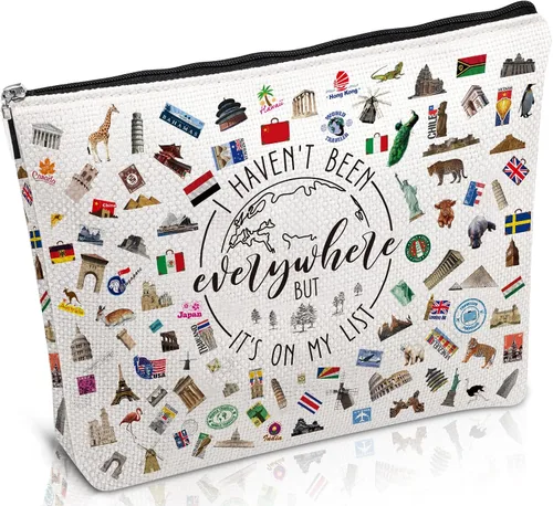 Miniatura 13 de Artículos de viaje esenciales Recuerdos Regalos - Bolsas de maquillaje, neceser de cosméticos y artículos de aseo de regalo para mujeres, niñas