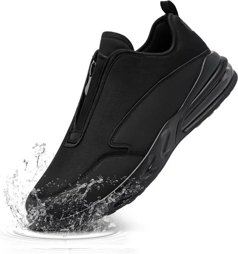 LARNMERN Non Slip Work Shoes for Men Fashion Sneakers Kitchen Chef Slip Resistant Shoe Waterproof Food Service Walking and Casual Air Cushion