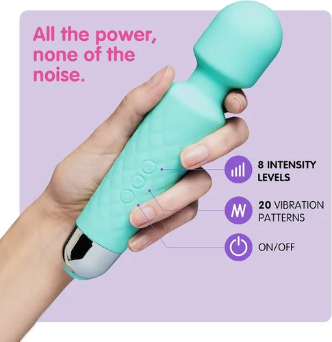 Miniatura 2 de Barra masajeadora Six Nine personal, recargable, inalámbrica, con 20 patrones de vibración, 8 velocidades, incluye bolsa de viaje