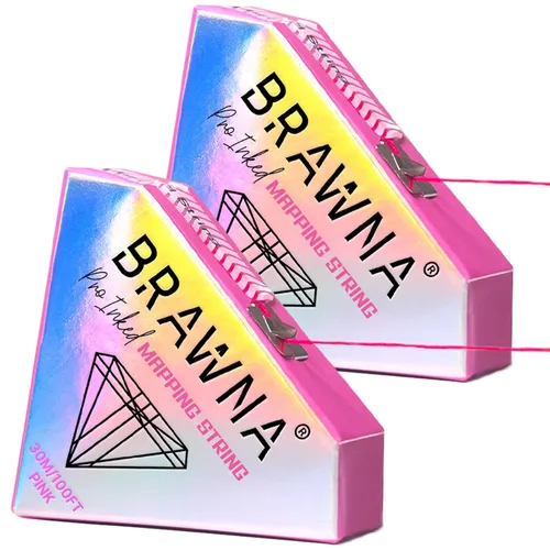 Miniatura 12 de BRAWNA [Versión mejorada] 30 metros de hilo blanco de mapeo de cejas para medición de cejas - Suministros de microblading - Kit PMU - Kit de 2-Blanco