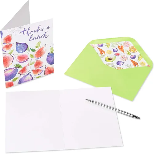 Miniatura 6 de Papyrus Tarjetas de agradecimiento con sobres, frutas y verduras (20 unidades)