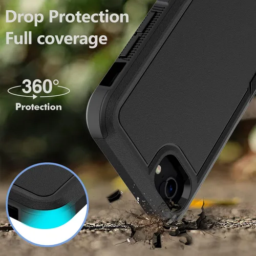 Miniatura 85 de Jeylly Funda para iPhone SE/Funda para iPhone 5S, Exterior de Plástico Duro que Absorbe Golpes + Interior de Silicona de Goma Defensor contra