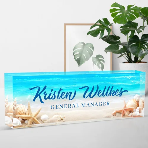 Miniatura 35 de Placa de nombre para escritorio, placa de nombre de escritorio personalizada, regalos para compañeros de trabajo, jefe, profesor, enfermera, regalos