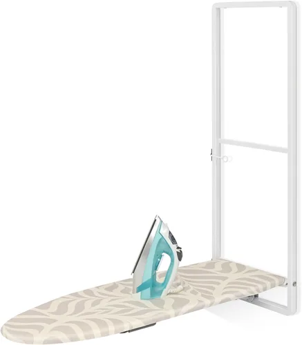 Miniatura 8 de KINGBOARD Tabla de planchar para colgar sobre la puerta, tabla de planchar colgante con soporte para plancha, 36" x 12" tabla de planchar compacta