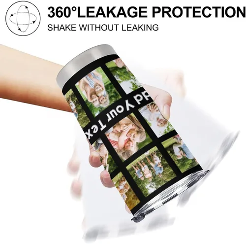 Miniatura 9 de Taza personalizada con foto y texto para hombres y mujeres, regalo para papá, mamá, familias y amigos, taza de viaje con foto e imagen