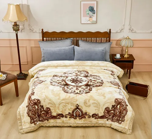 Miniatura 14 de LGYKUMEG Manta coreana con peso de 79 x 91 pulgadas, cálida manta de felpa de forro polar de invierno, súper suave y cálida, manta reversible de 2