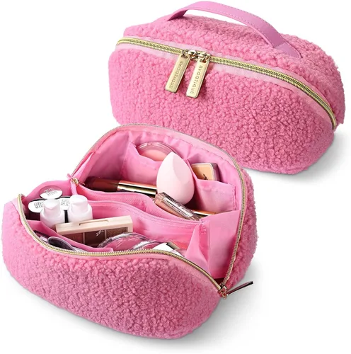 Miniatura 15 de BYOOTIQUE AW 420D - Neceser de viaje de nailon transparente, portátil, ligero, transparente, organizador de almacenamiento de cosméticos, piscina
