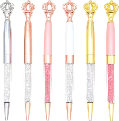 Miniatura 2 de Gullor 6 bolígrafos de tinta de gel, bolígrafo de punta redonda y cristal, multicolor A