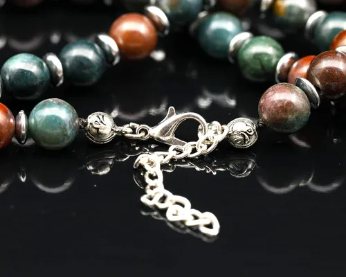 Miniatura 71 de Colgante de corazón de aventurina natural, Collar de cuentas de aventurina genuina, Collar de piedra verde, Collar de piedras preciosas, Cuentas