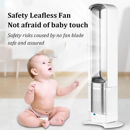 Miniatura 3 de Ventilador sin aspas para dormitorio, ventilador de torre que sopla aire frío, ventilador de torre de enfriamiento silencioso con control remoto, 3