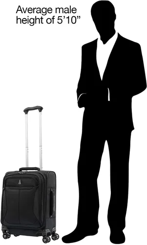Miniatura 8 de Travelpro Tourlite Softside - Maleta expandible con 4 ruedas giratorias, maleta ligera, para hombres y mujeres, Negro