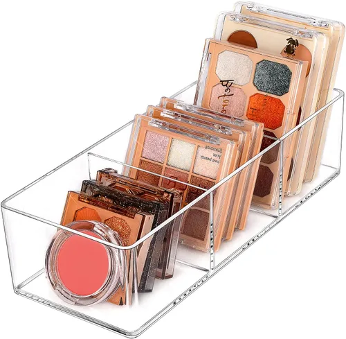 Miniatura 8 de JessLab Organizador de acrílico, organizador de baño para cajón, vitrinas de cosméticos para tocador, encimera, escritorio, cocina y almacenamiento