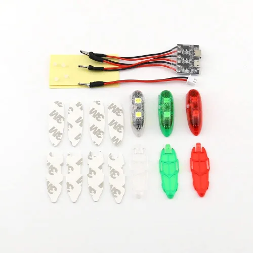 Miniatura 5 de CrazyLight V3 - Luz LED impermeable adecuada para aviones RC FPV de ala fija y vuelo nocturno