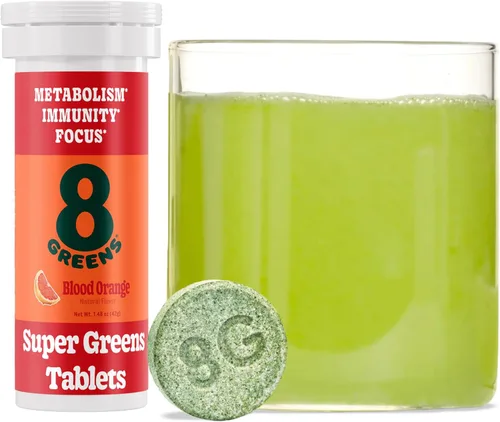 Miniatura 15 de 8Greens - Tabletas efervescentes para el sistema inmune y la energía, elaboradas con 8 vegetales super potentes (3 tubos, 30 tabletas)