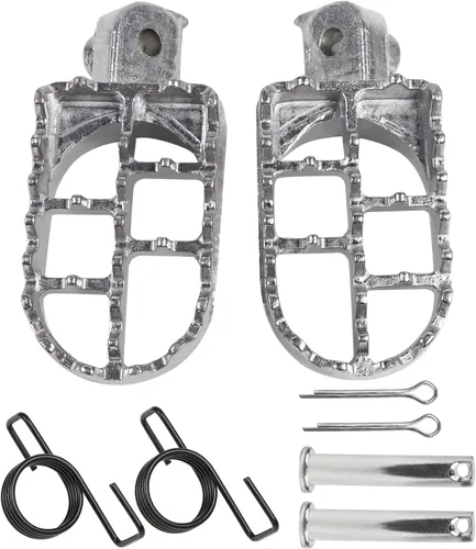Miniatura 9 de FLYPIG Estriberas de aluminio Reposapiés Reposapiés para Dirt Bike 50 70 90 110 PW50 TW200 XR50R XR70 CRF50 CRF50F CRF70 CRF70F CRF80F CRF100F Negro