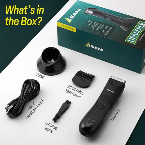 Miniatura 2 de Manscape - Recortadora de pelo corporal e ingle para hombres, afeitadora recargable USB-C con hoja de cerámica, luz LED, IPX7 impermeable