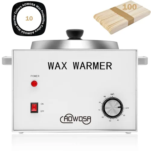 Miniatura 10 de Kit profesional de depilación, máquina calentadora de cera con olla doble, gran capacidad para sala de spa y uso doméstico, ollas antiadherentes