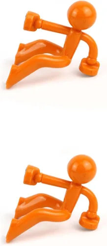 Miniatura 14 de Creative Wall Climbing Villain - Imanes para refrigerador, imán para colgar en la llave (negro, blanco, azul, naranja)