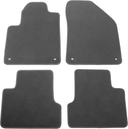 Miniatura 10 de IKON MOTORSPORTS, Alfombrillas de nailon para automóvil compatibles con Jeep Cherokee 4DR 2014-2023, alfombras de automóvil de pasajeros color beige