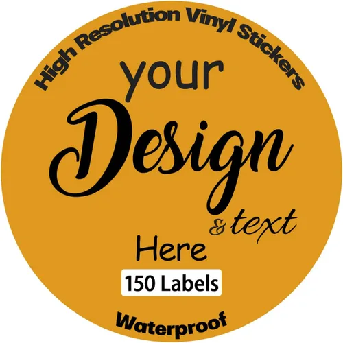Paquete de 150 calcomanías personalizadas para diseñar tus propias etiquetas personalizadas, calcomanías de texto, nombre, imagen y foto