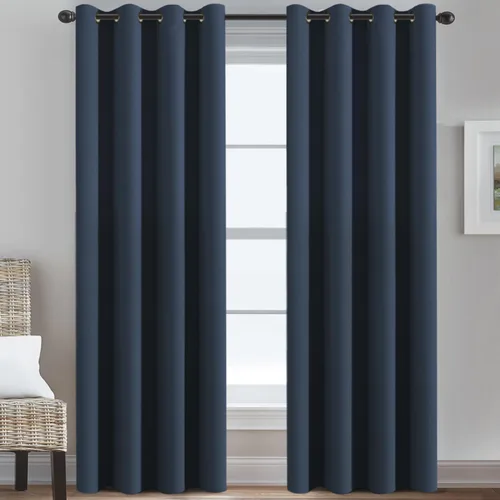 Miniatura 101 de H.VERSAILTEX - Cortinas blackout con aislamiento térmico y ojales en la parte superior, para patios, puertas correderas y división de habitaciones