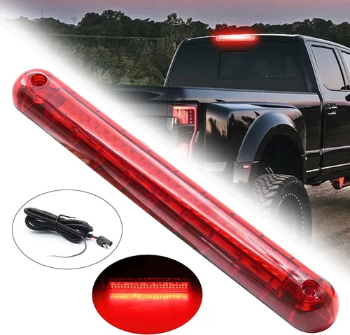 Miniatura 4 de Universal Rojo 24 LED 12V Coche Alto Montaje Tercer 3RD Freno Parada Luz de Luz Trasera para Coche SUV Camión Luz de Freno de Alto Nivel