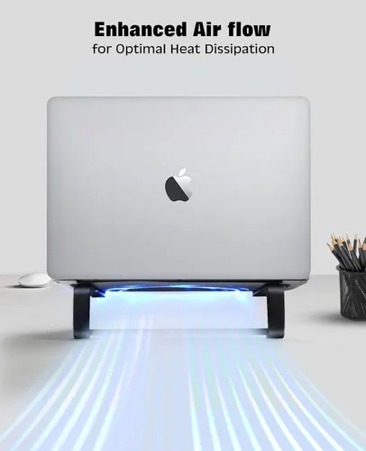 Miniatura 6 de Thibault - Soporte de aluminio para laptop para escritorio - Diseño ergonómico de enfriamiento - Compatible con MacBook Air