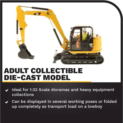 Miniatura 3 de Mini excavadora hidráulica Caterpillar 308E2 CR SB - Serie High Line de Diecast Masters - 85239