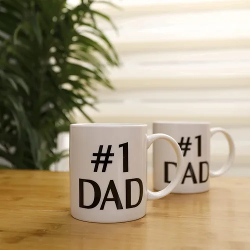 Miniatura 7 de Zenply Taza de café con texto en inglés "Best Dad Coffee", 11 onzas, divertida taza novedosa, impresa en ambos lados, regalo perfecto para papá