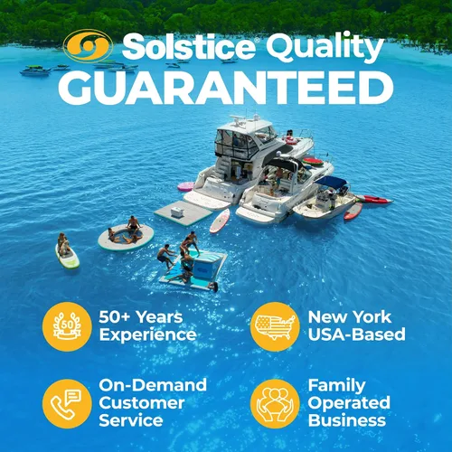 Miniatura 6 de Solstice Hangout Ring Inflatable Dock, Floating Water Raft Platform