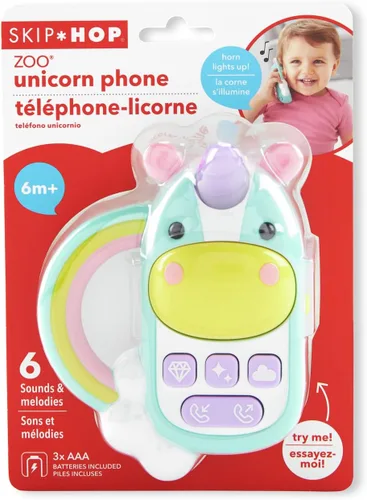 Miniatura 2 de Skip Hop Juguete telefónico para bebés: teléfono celular de zoológico, unicornio