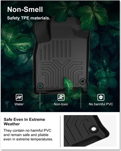 Miniatura 4 de KIWI MASTER Alfombrillas para Honda Civic 2016-2021, ajuste personalizado para todo tipo de clima, revestimientos de suelo de TPE resistentes, 2