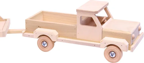 Miniatura 6 de Camión de madera y remolque plano con juego de skidloader