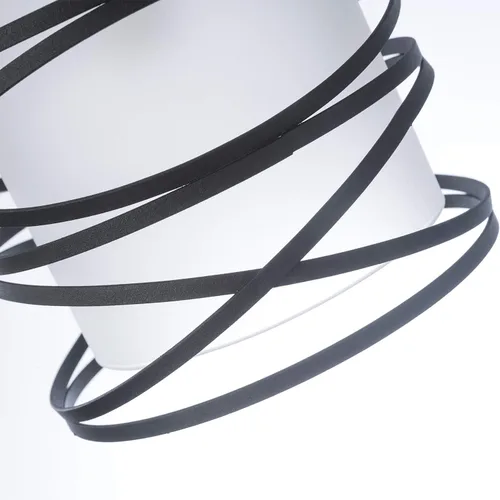 Miniatura 5 de Lámpara Colgante Mini Moderna Accesorio de Luz Colgante para Isla de Cocina Iluminación Colgante 6.30'' Jaula Espiral Negro Mate y Pantalla de 1