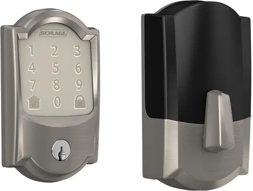 Miniatura 20 de Schlage - Cerradura inteligente Wi-Fi de codificación con borde Camelot en bronce envejecido
