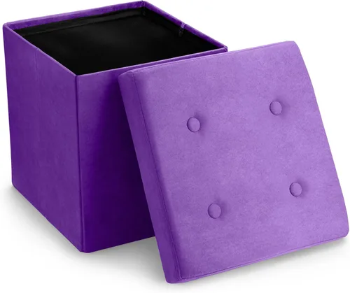 Miniatura 14 de Sorbus – Banco otomano plegable, De Almacenamiento Con Tapa – perfecto para juguetes y zapatos, Otomano, asiento, reposapiés, color contemporáneo