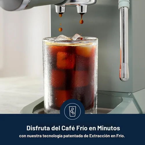 Miniatura 8 de De'Longhi Dedica Duo - Máquina de Espresso Compacta - Cafetera de Preparación en Frío con Varilla Espumadora de Leche - para Espresso, Café Caliente